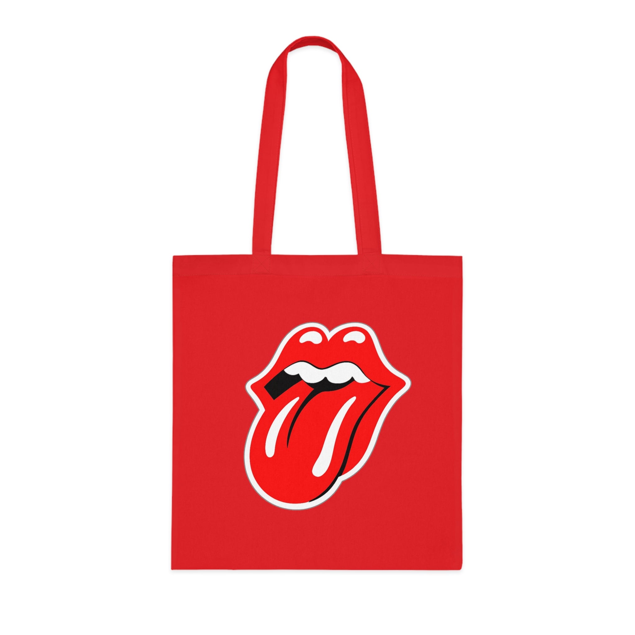 Rock Red Tongue Graphic Tote Bag
