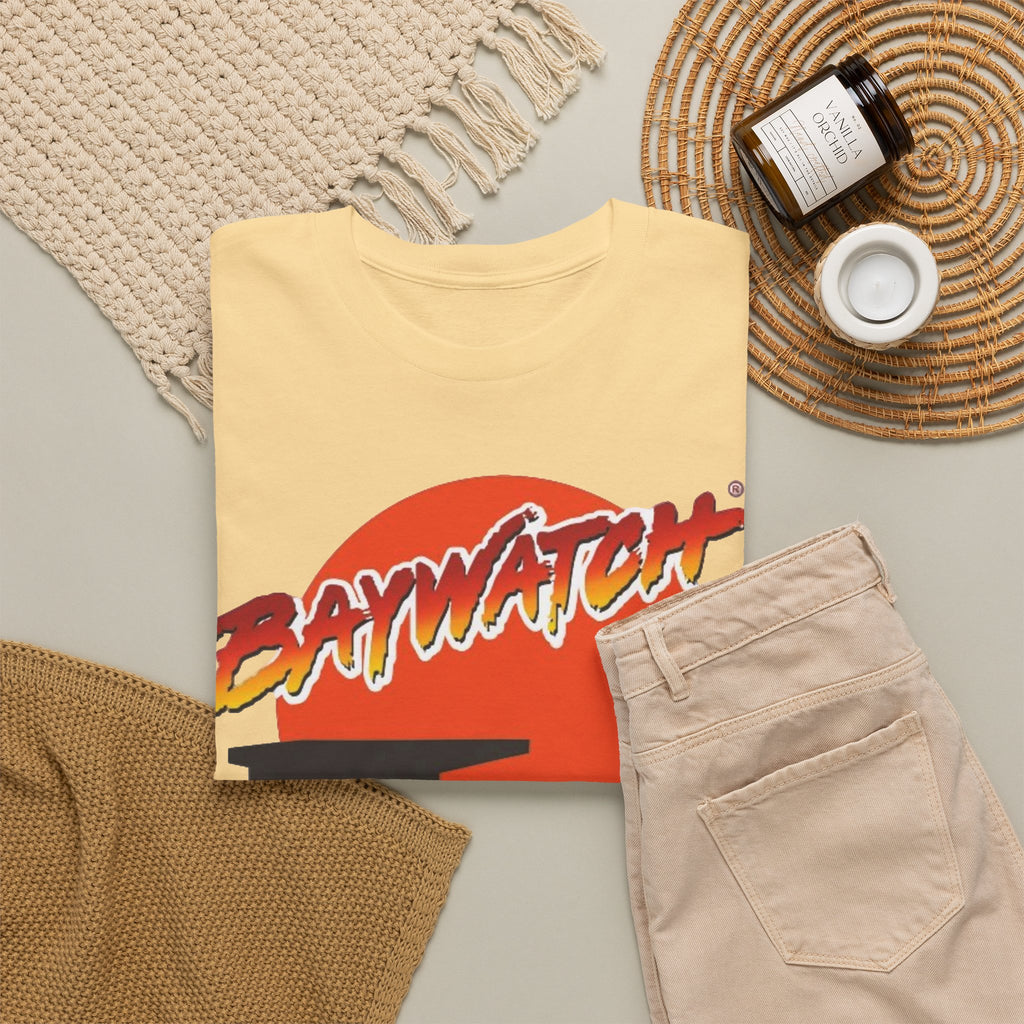 Baywatch Lifeguard Sunset Cotton T-Shirt