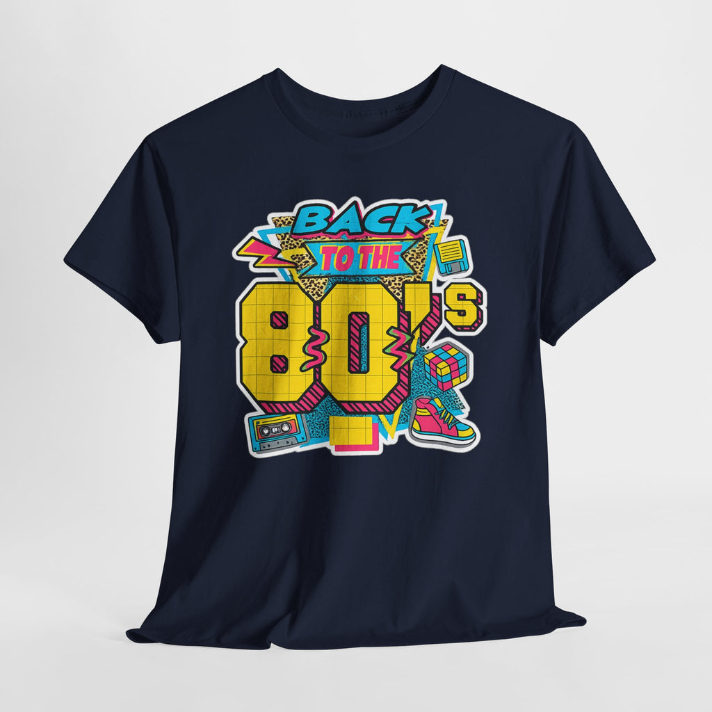 Back to the 80s Retro Graphic Tee — Vintage 80s Neon Design