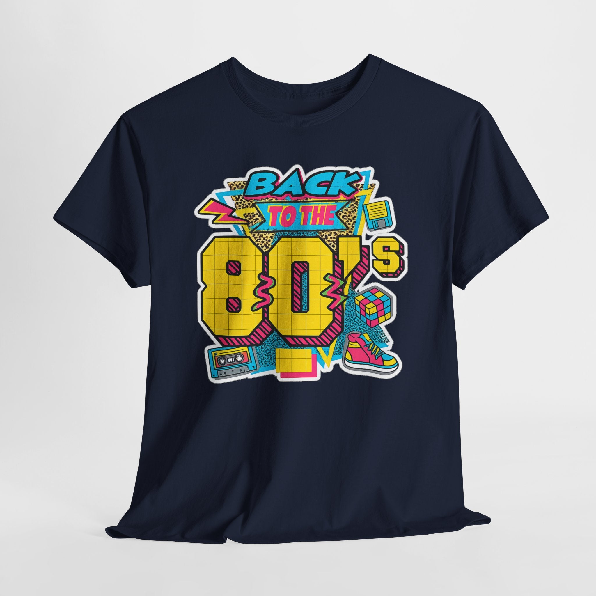 Back to the 80s Retro Graphic Tee — Vintage 80s Neon Design