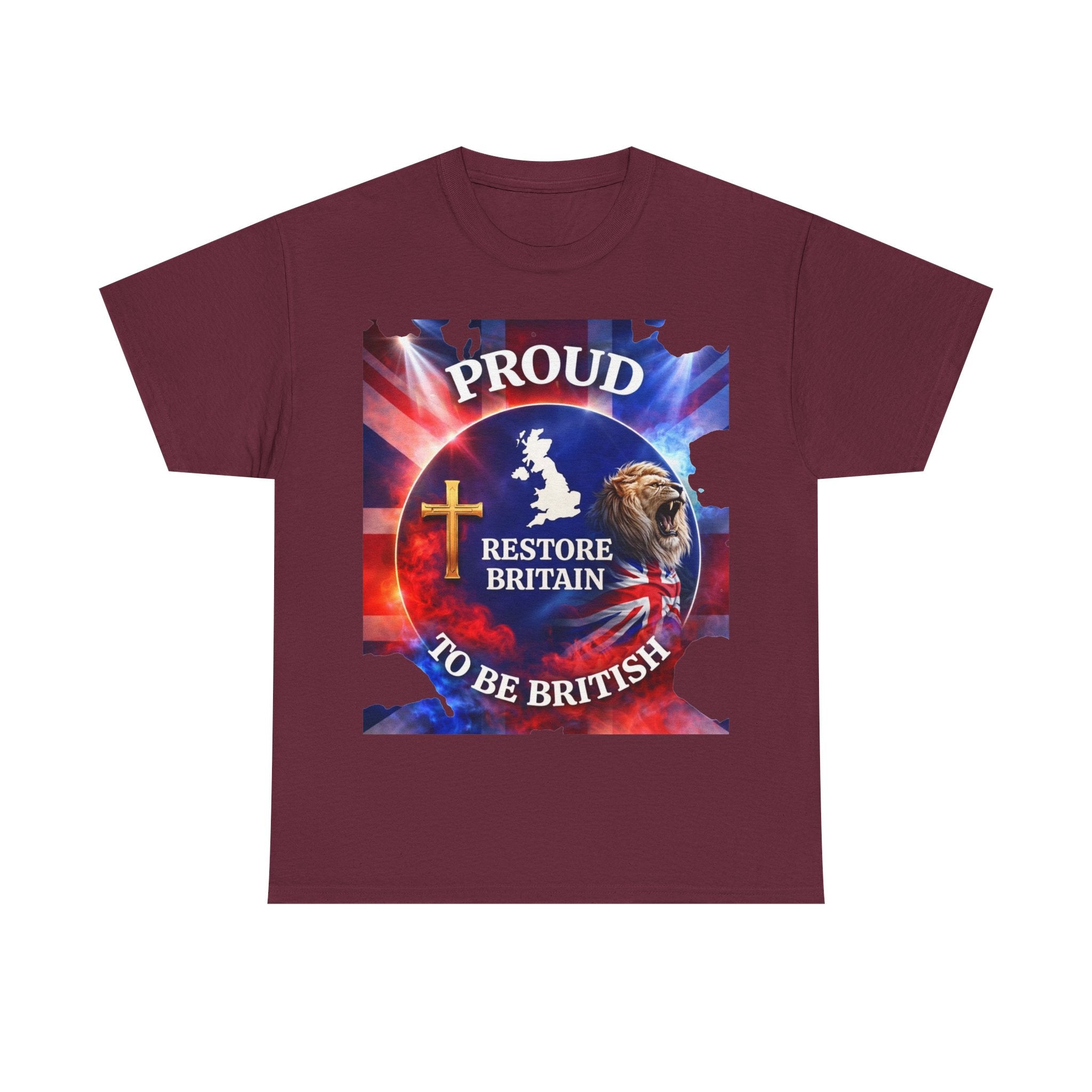 Proud to Be British Restore Britain Cotton T‑Shirt