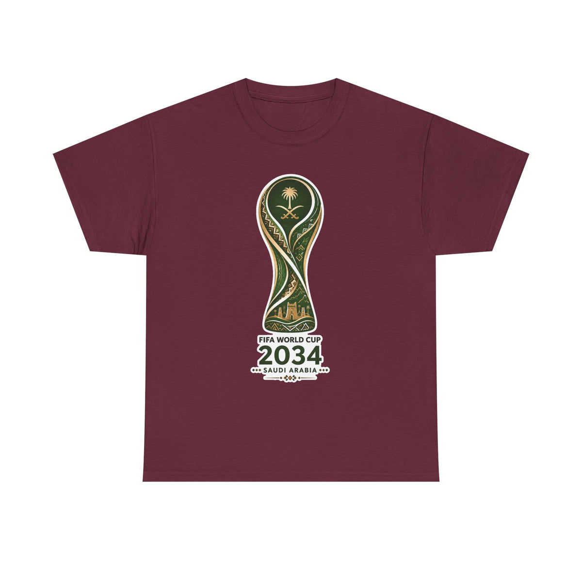 2034 FIFA World Cup Qatar 2034 Trophy Cotton T‑Shirt