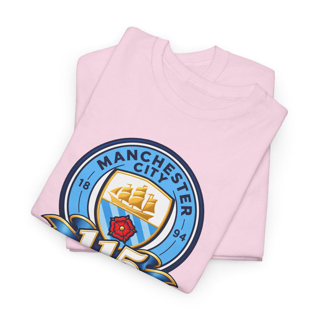 Manchester City 115th Crest Inspired Cotton T-Shirt