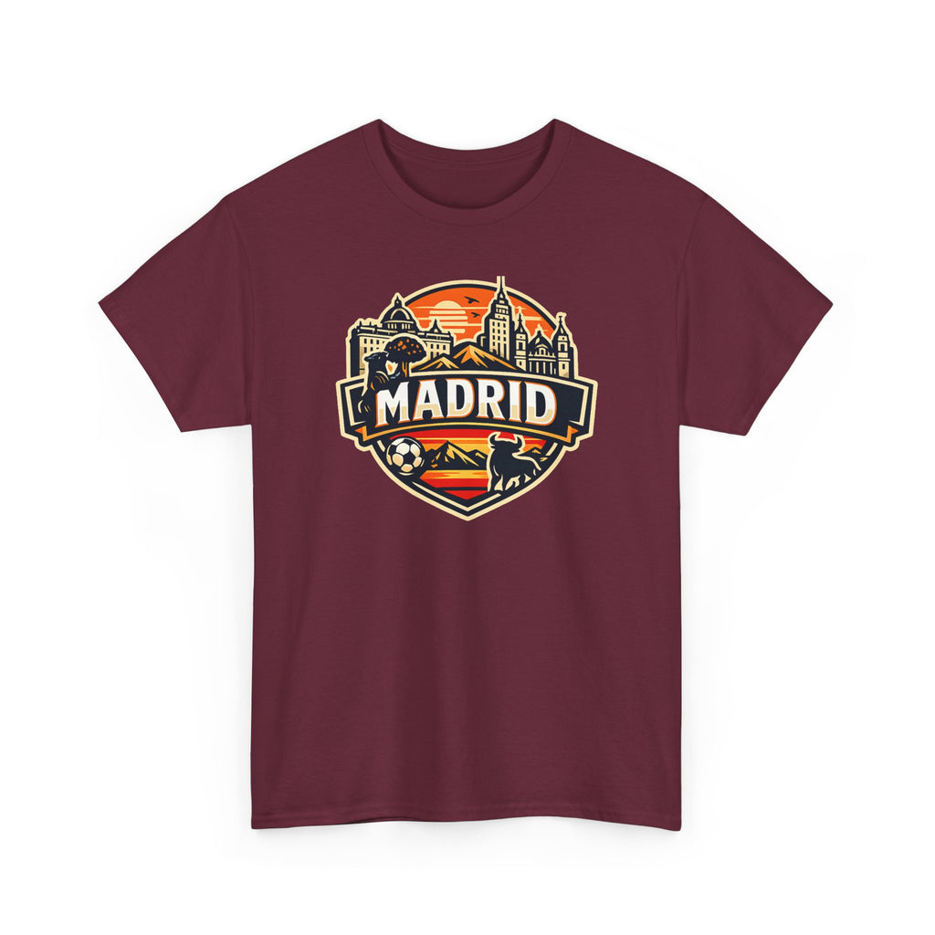 Madrid Skyline Soccer Crest T-Shirt