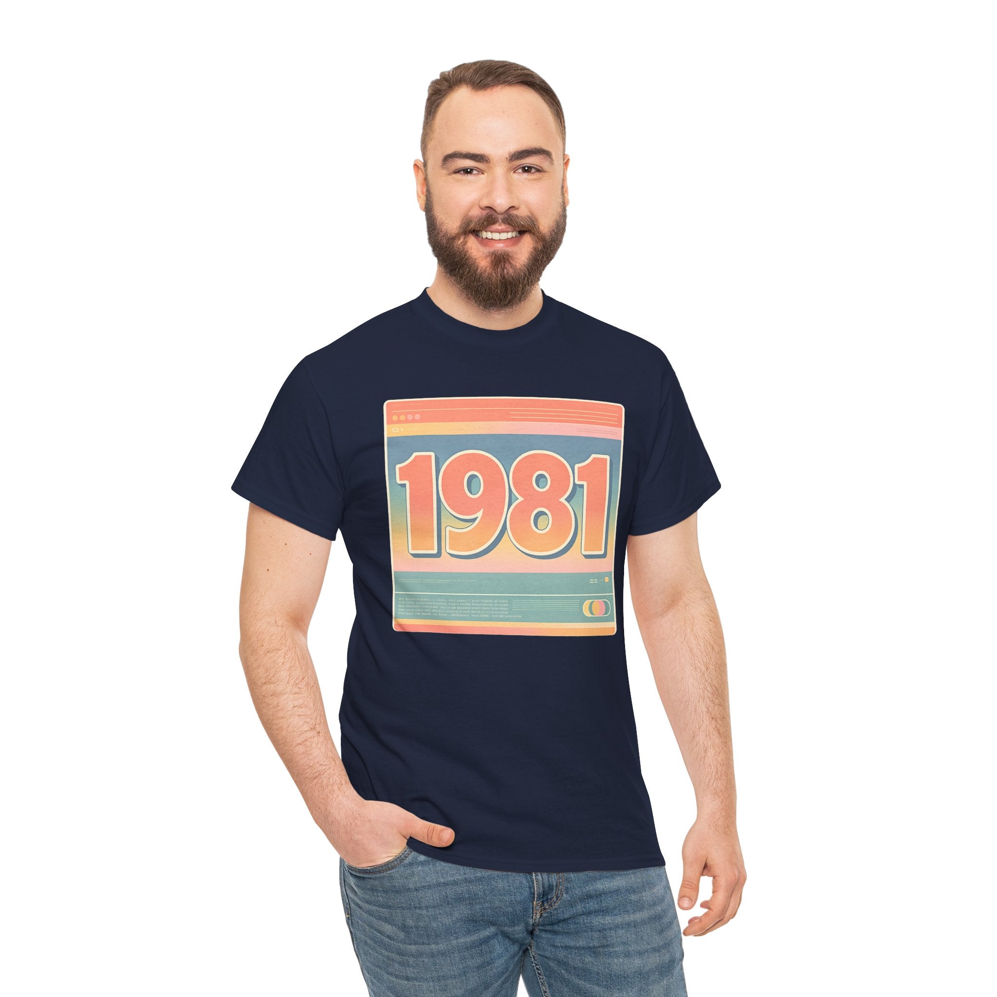 Vintage 1981 Retro Tee — 40th Birthday Gift Shirt