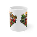 Mexico Travel Coffee Mug — Colorful Sugar Skull & Sunset Ceramic Mug (11oz/15oz)