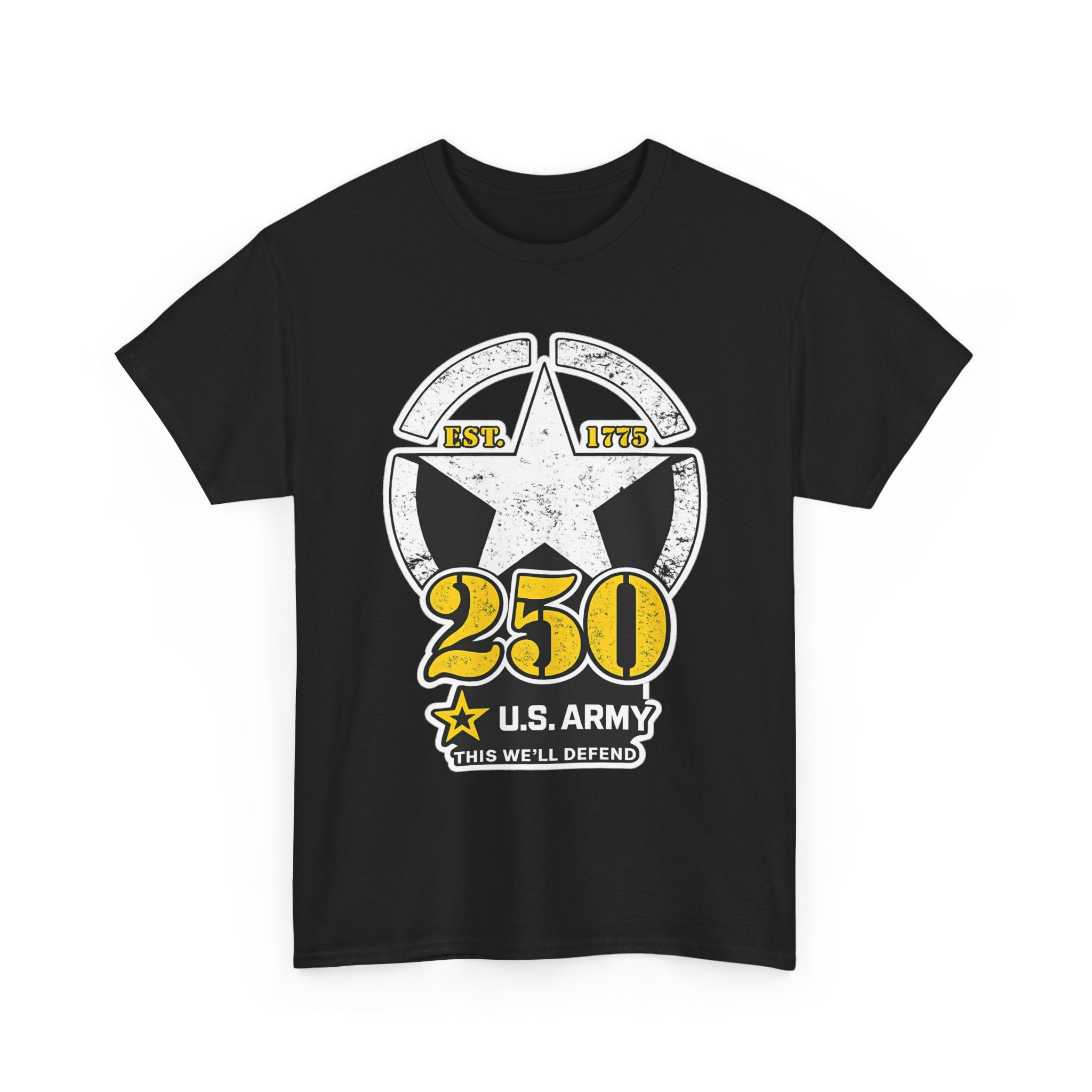 U.S. Army 250 Star Vintage T-Shirt – Military Pride Veteran Tee