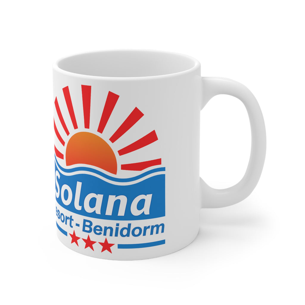 Solana Resort Benidorm Sunrise Ceramic Coffee Mug – 11oz & 15oz