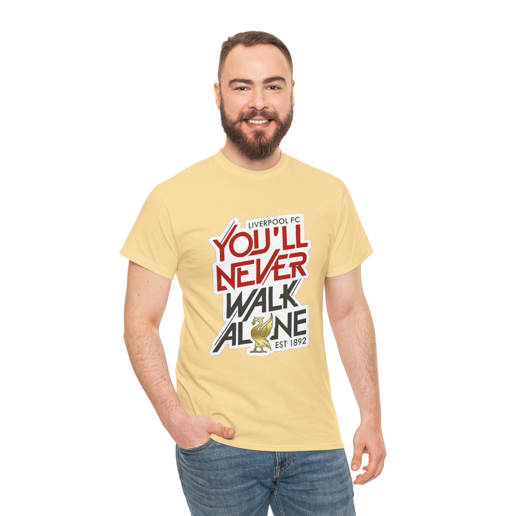 Liverpool You'll Never Walk Alone Cotton T-Shirt — Liverpool FC Fan Tee