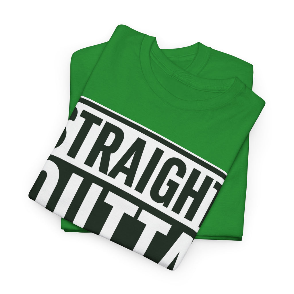 Straight Outta Hell T-Shirt — Bold Gothic Graphic Tee