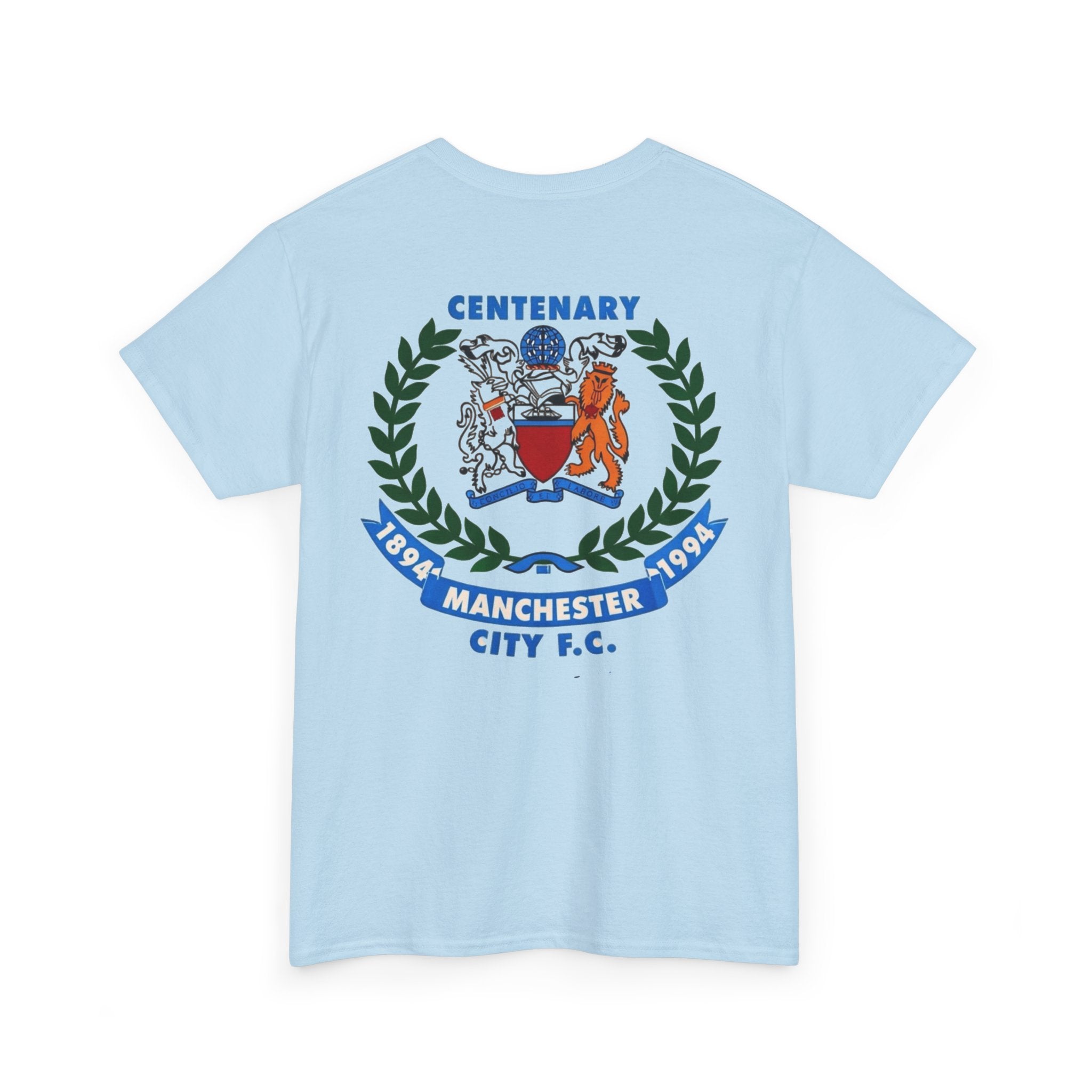 Manchester City F.C. Centenary Crest Tee — 1894–1994 Football Club Shirt