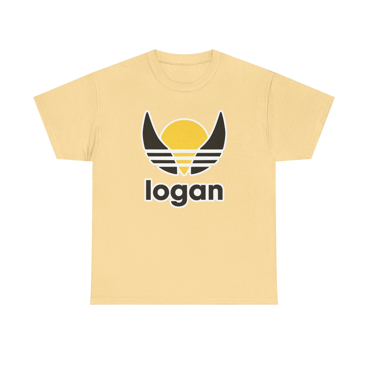 T‑Shirt — 'logan' Retro Sunrise Logo Cotton Tee