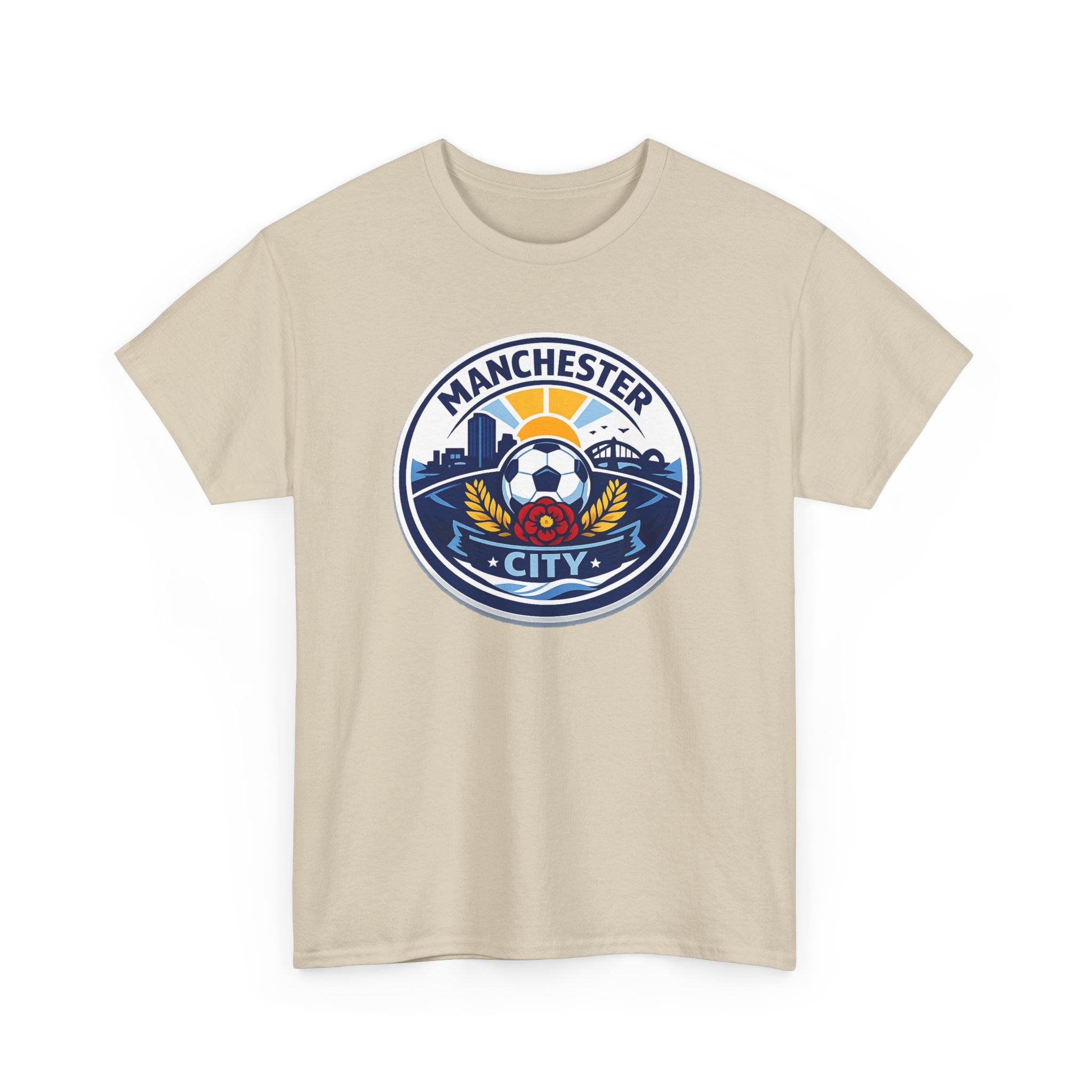Manchester City Unofficial Soccer Logo T-Shirt — Football Fan Tee