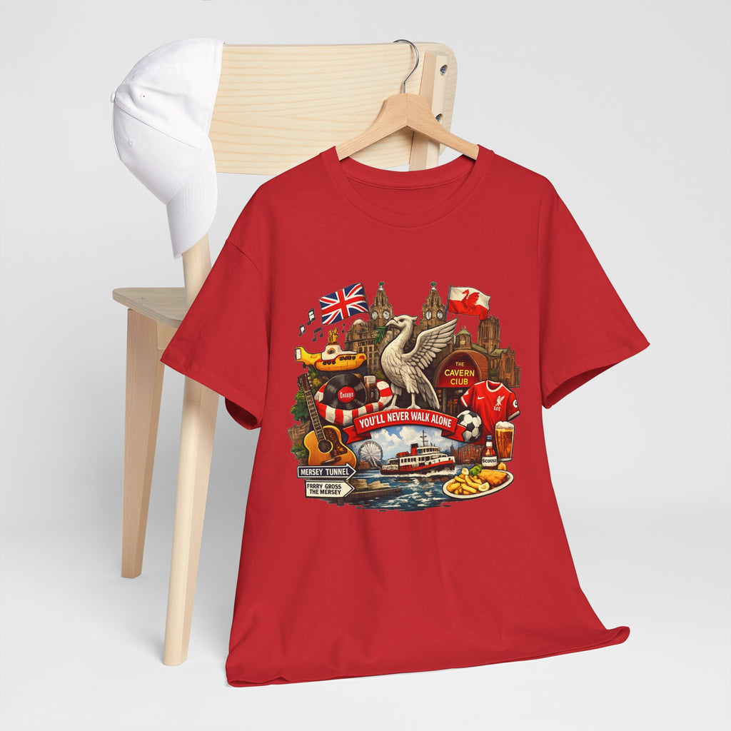 Liverpool Landmarks & You'll Never Walk Alone T-Shirt