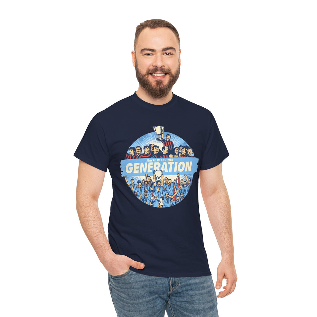 Manchester City Maybe in Another Generation Champions T‑Shirt — Retro Team Fan Tee