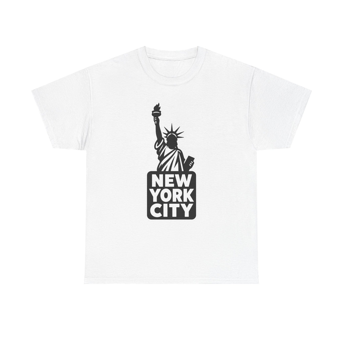 New York City Statue of Liberty Graphic Cotton T-Shirt / Tee