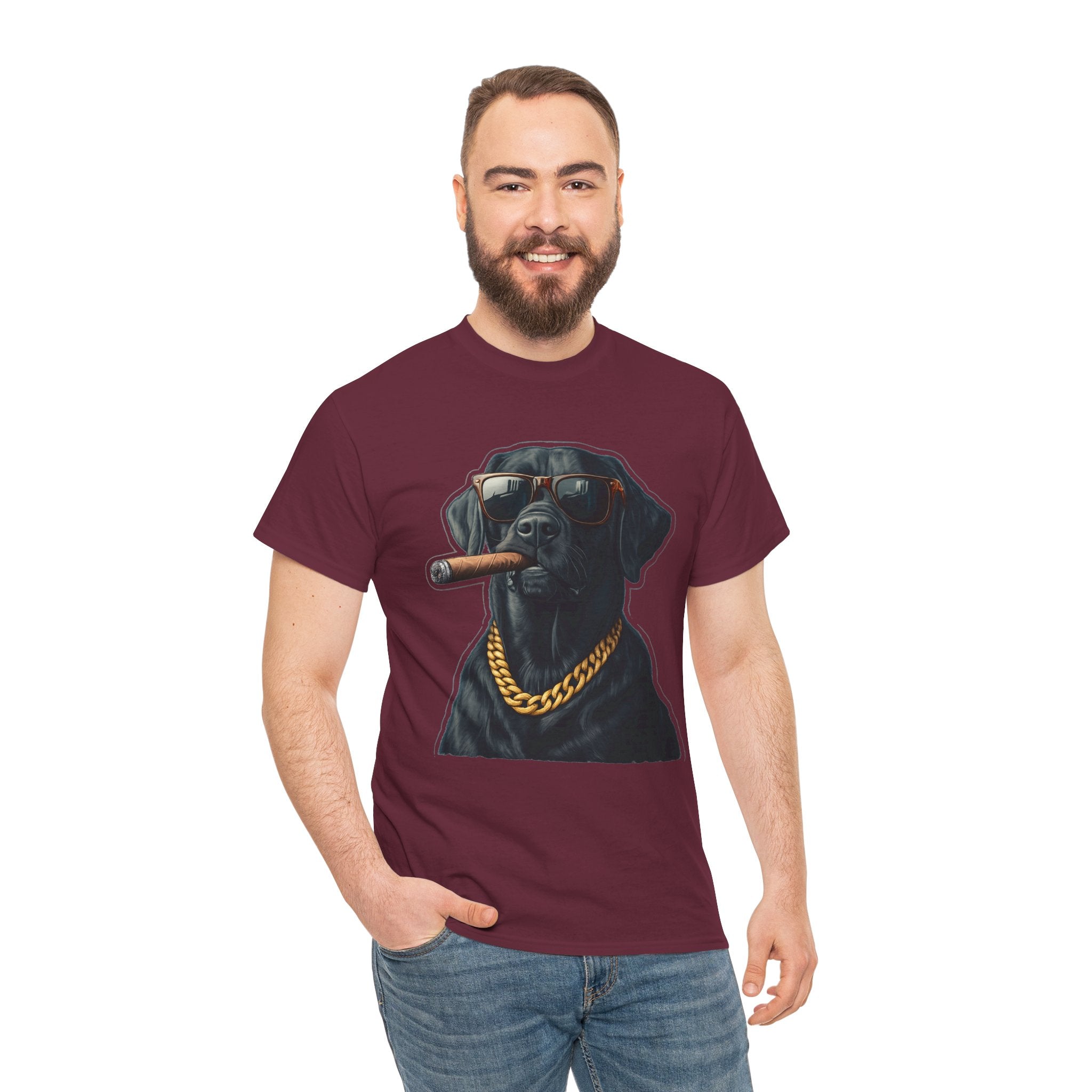 Cool Rottweiler Smoking Cigar Graphic Tee — Dog Lover Streetwear
