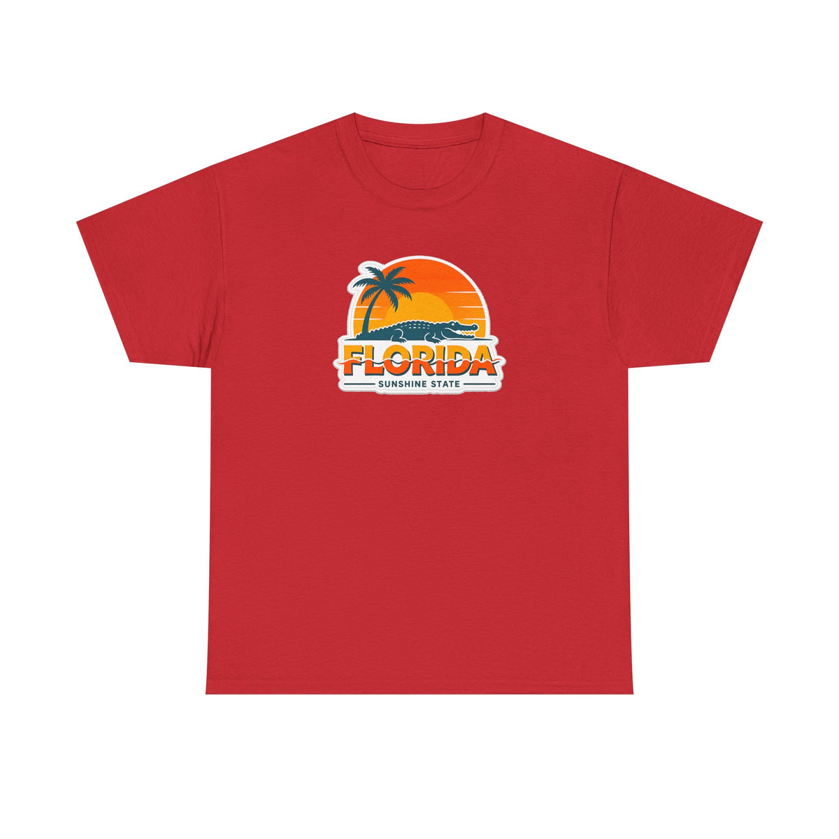 Florida Sunshine State T-Shirt — Retro Palm Sunset Graphic Tee