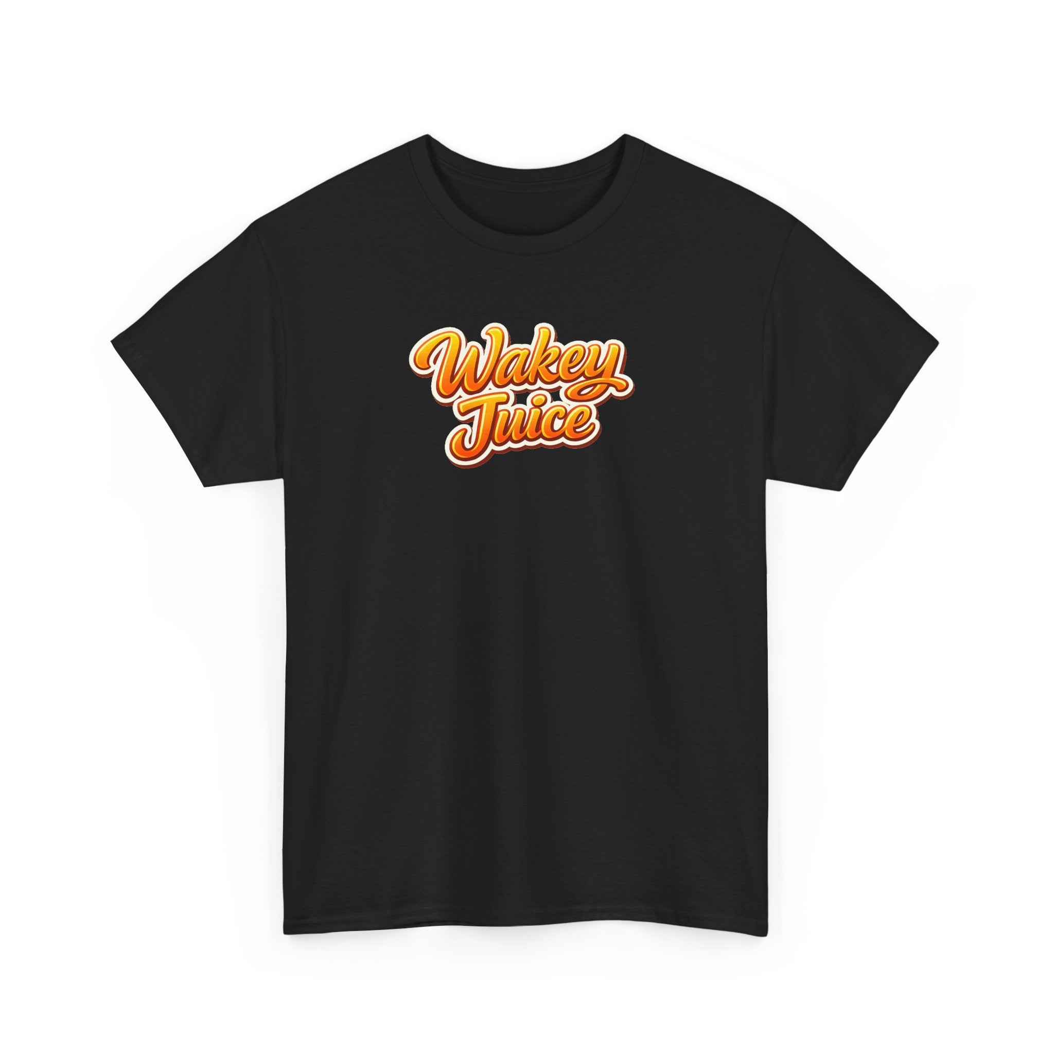 Wakey Juice T‑Shirt — Retro Orange Script Graphic Tee