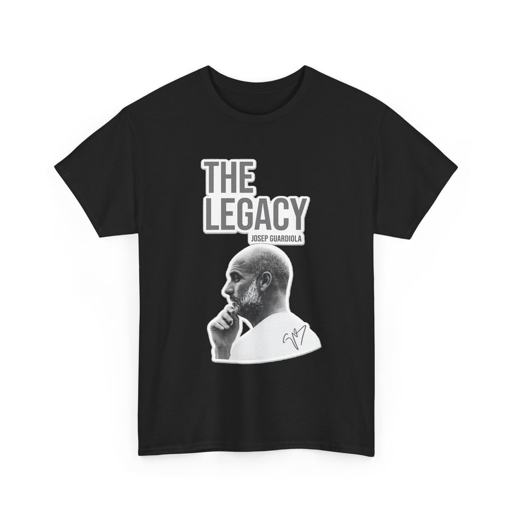 Pep Guardiola Manchester City The Legacy Tee — Inspirational Portrait Graphic T-Shirt