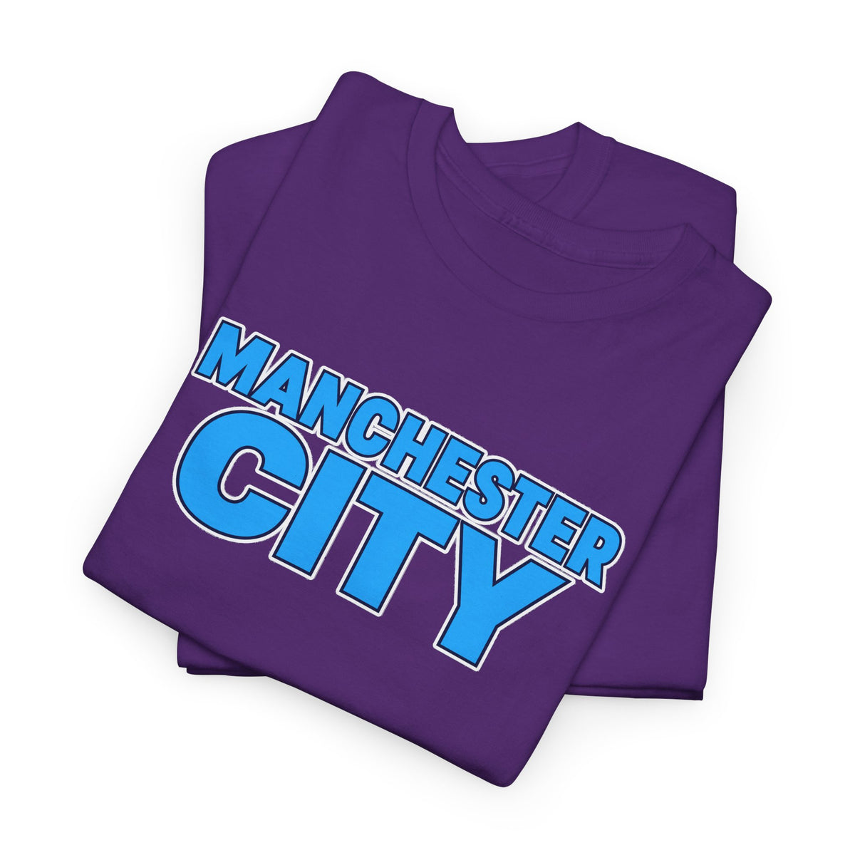 Manchester City T‑Shirt — Retro Blue Logo Tee
