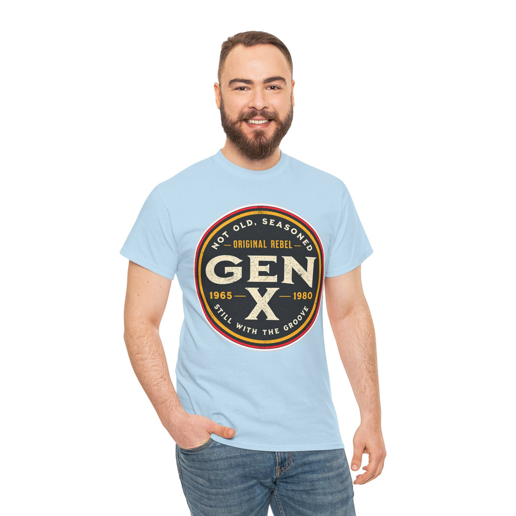 Gen X Tee - 'Not Old, Seasoned' Vintage Rebel Graphic T-Shirt (1965-1980)