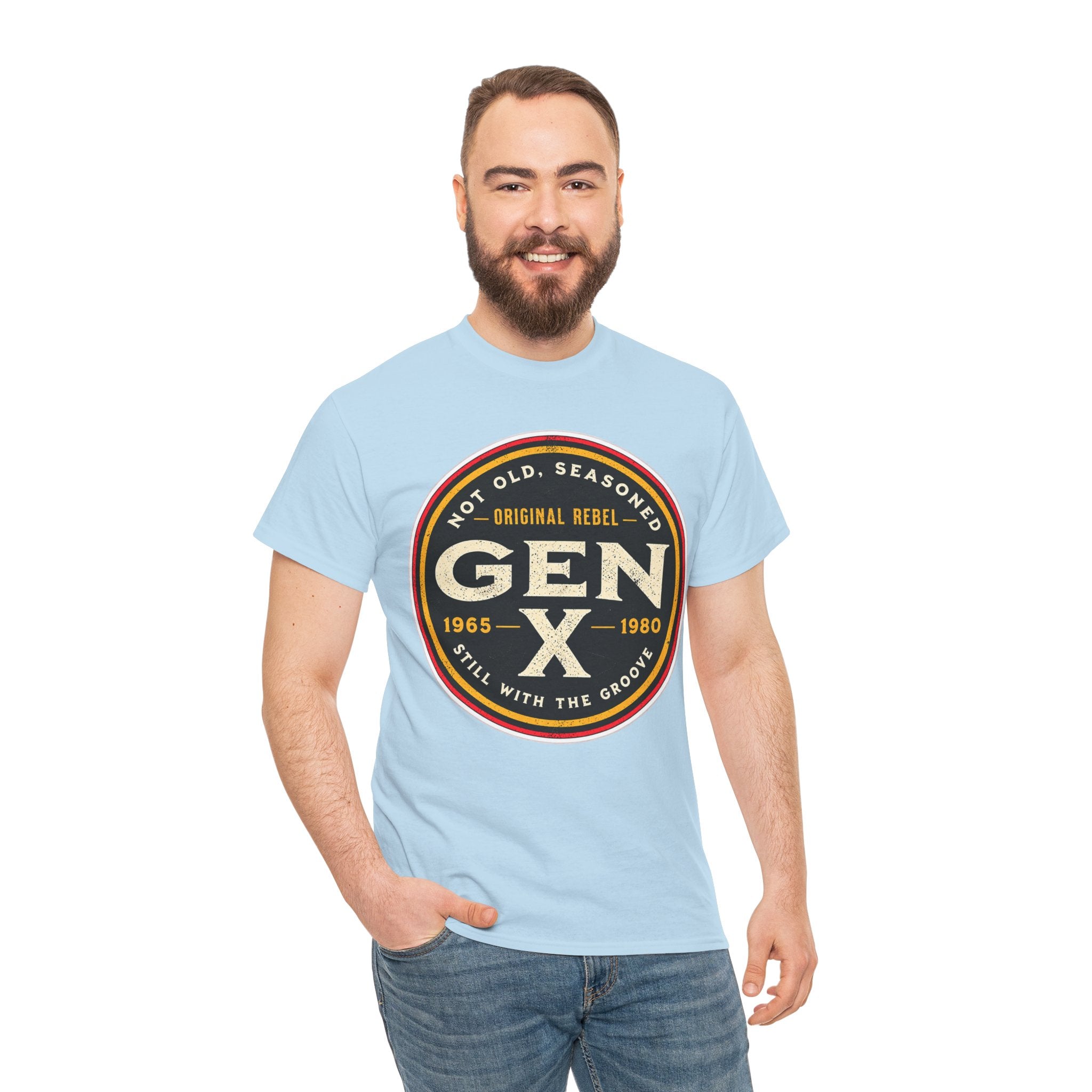Gen X Tee - 'Not Old, Seasoned' Vintage Rebel Graphic T-Shirt (1965-1980)