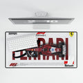 Ferrari Formula 1 Racing Desk Mat — Red F1 Car Graphic