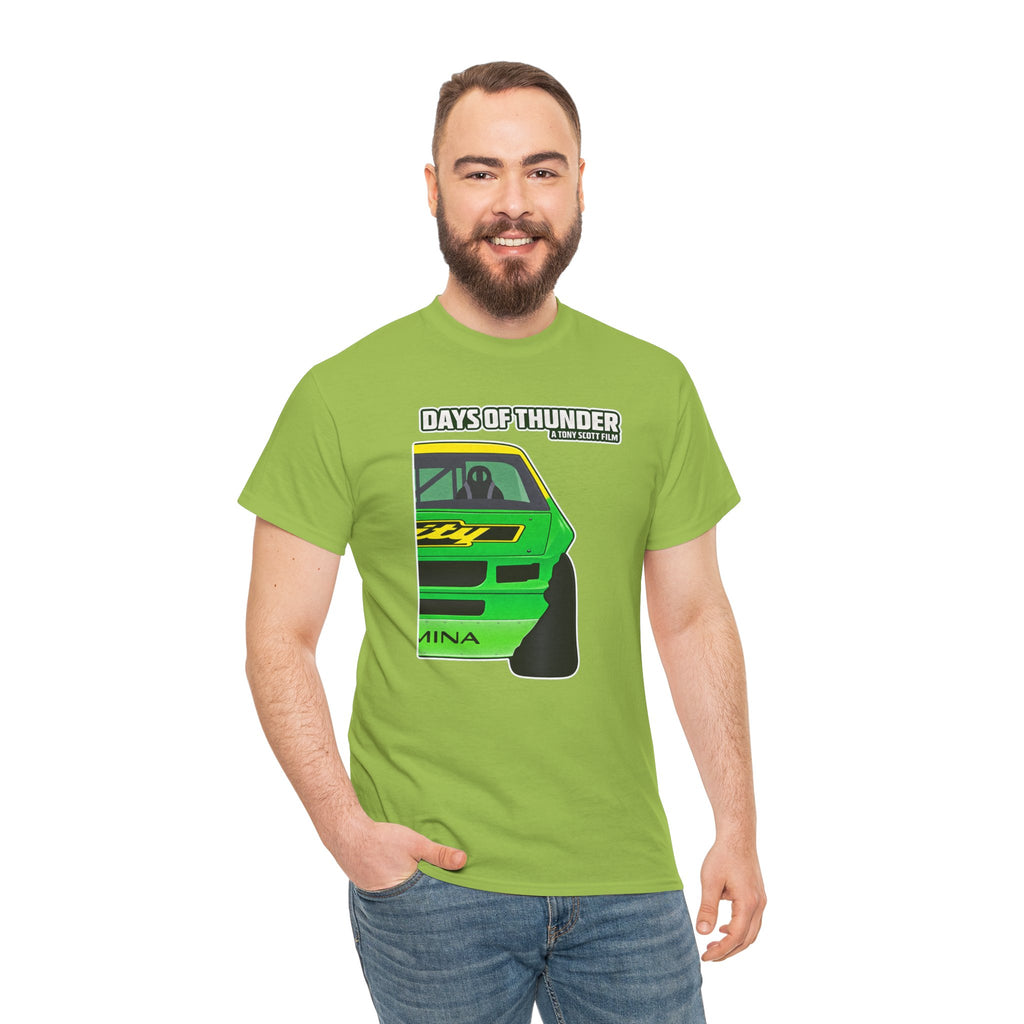 Days of Thunder Racing Car T‑Shirt — Retro Green Muscle Car Tee
