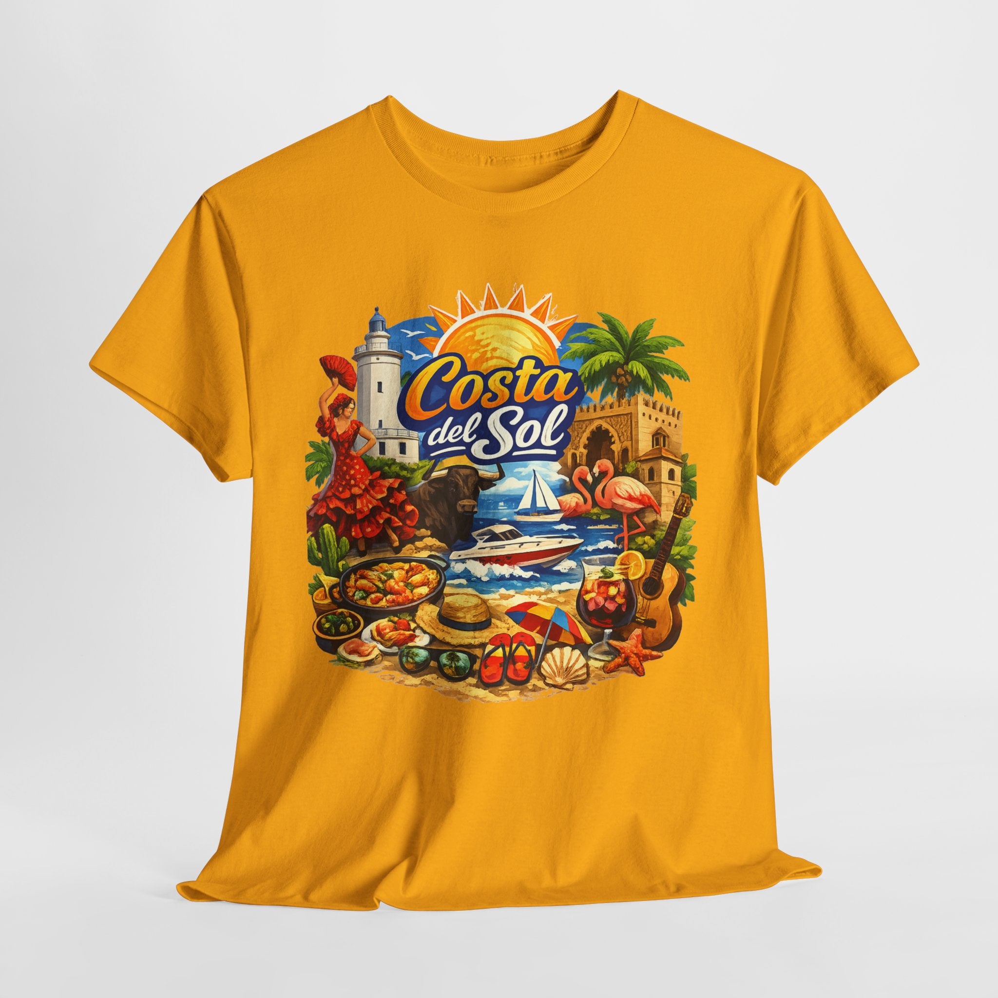 Costa del Sol Beach T-Shirt — Vintage Tropical Vacation Tee