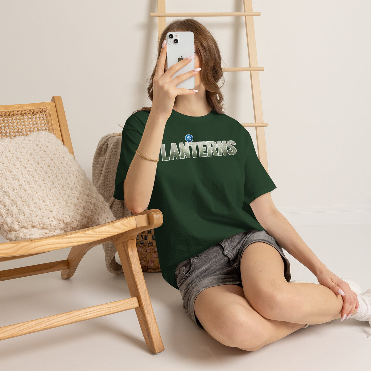 Lanterns Graphic Tee — Vintage Nature Logo T-Shirt