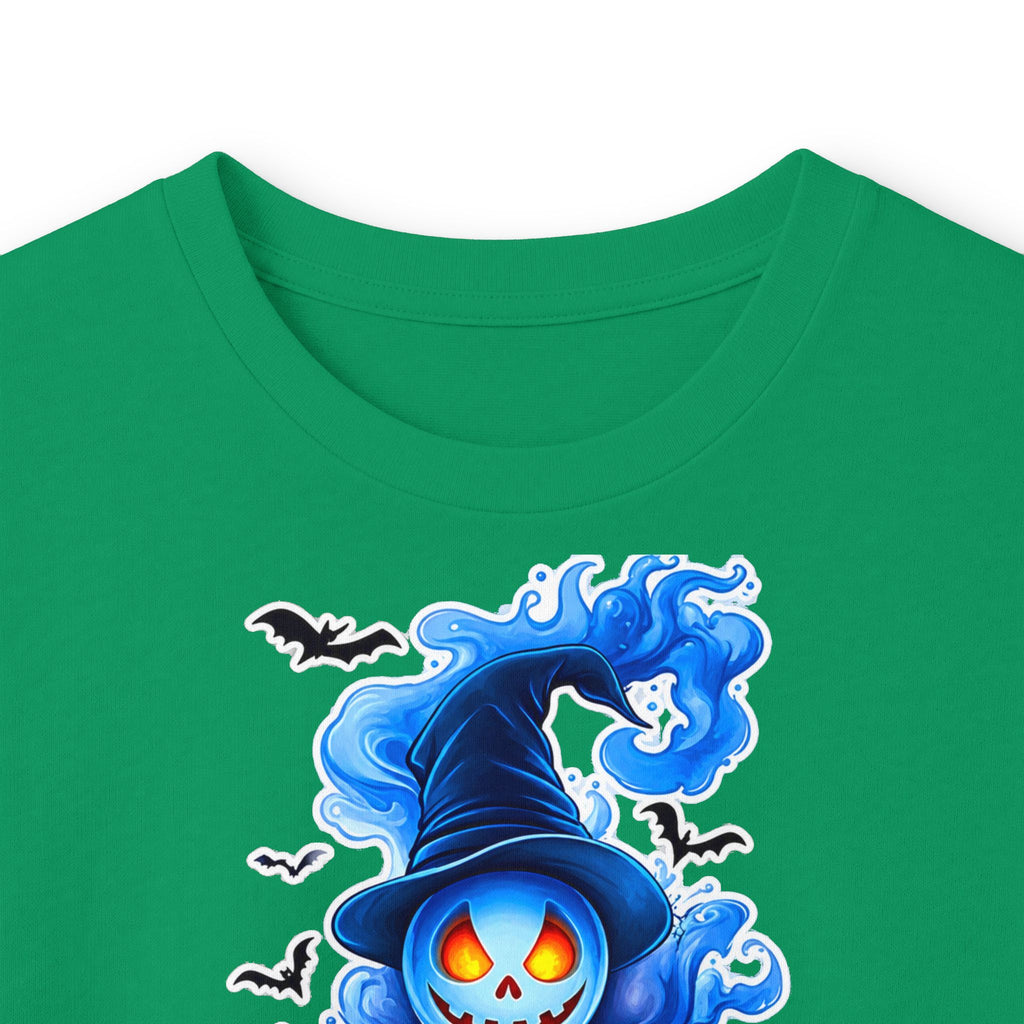 Ghost Flame Long Sleeve Tee — Spooky Blue Spirit Graphic