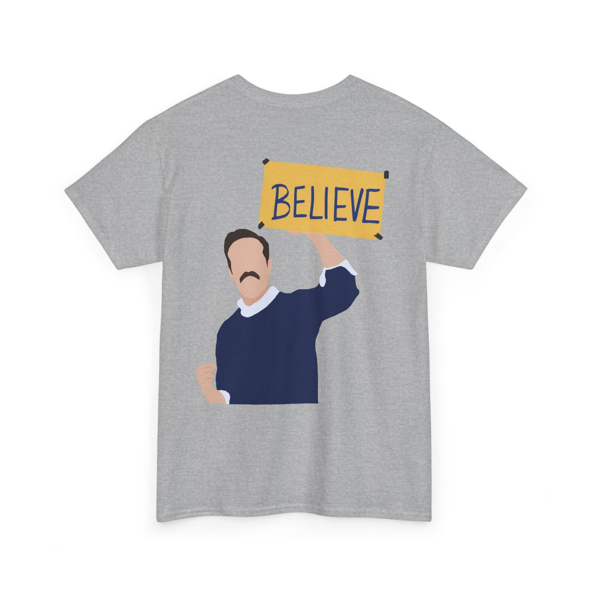 Ted Lasso Inspired "Believe" Tee — Inspirational TV Fan Shirt Cotton T-Shirt