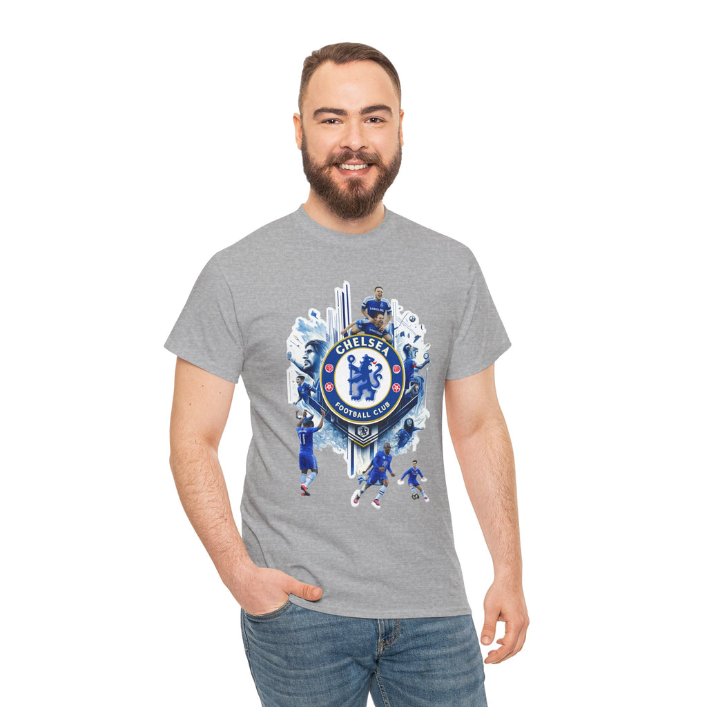 Chelsea FC Crest Players T-Shirt — Blue Football Fan Tee