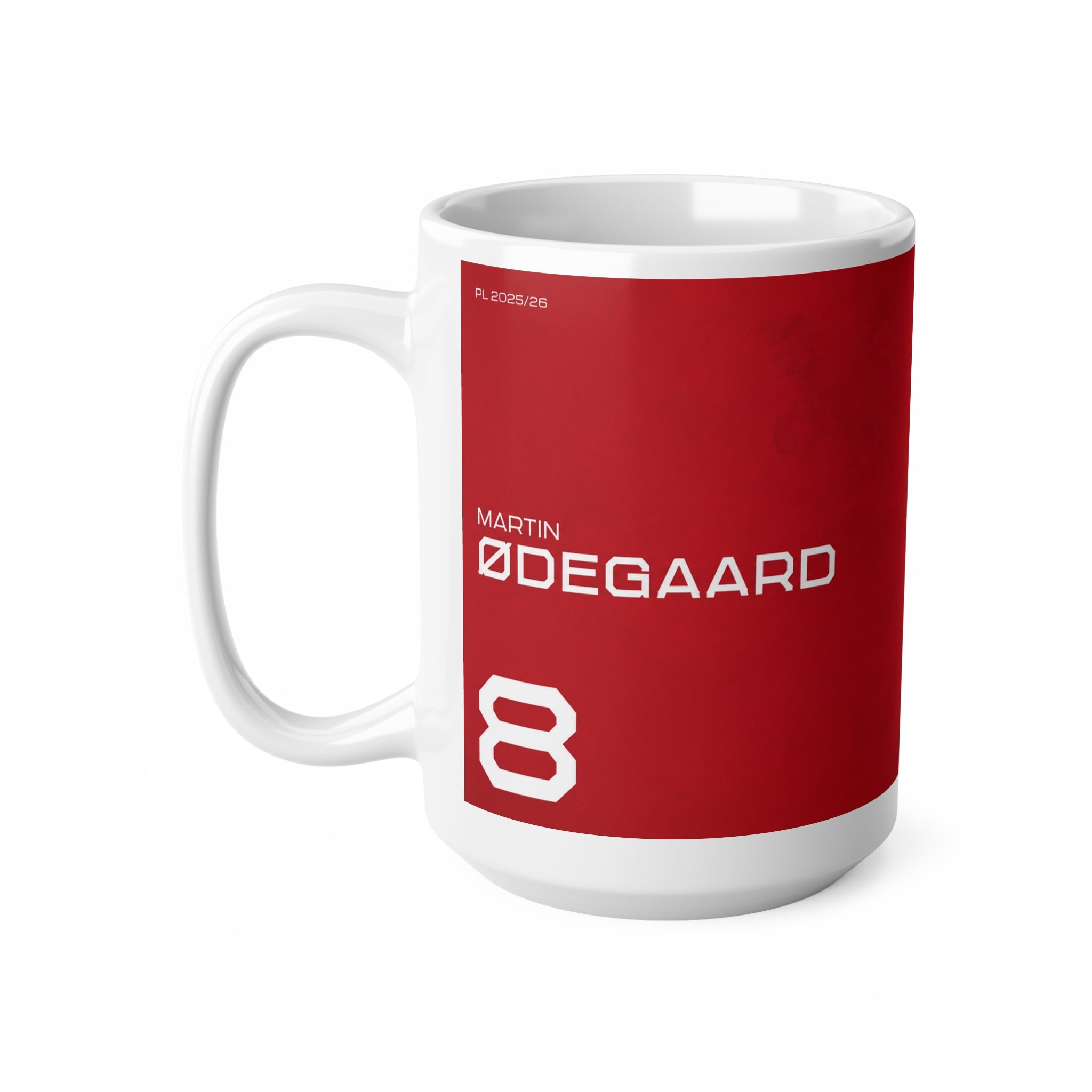 Martin Ødegaard Arsenal Champions Coffee Mug — Football Player Jersey Design (11oz & 15oz)