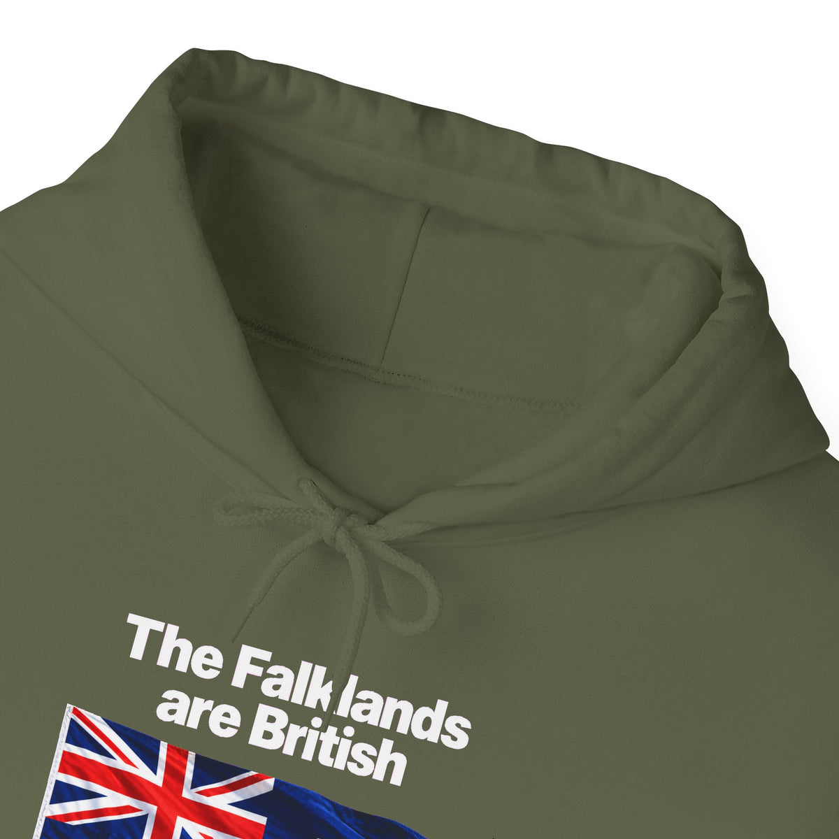 Falklands Are British Hoodie – Bilingual 'Las Malvinas son británicas' Flag Pullover