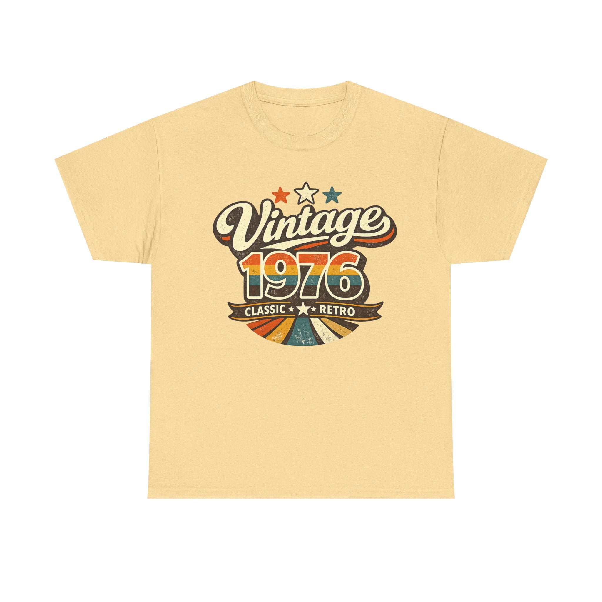 Vintage 1976 Retro Graphic Tee — Classic Birthday or Anniversary Gift