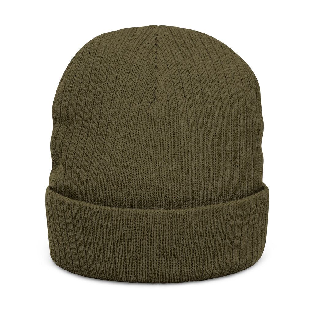 West Ham United The Hammers Ribbed Beanie — Embroidered “The Hammers” Cuffed Knit Hat