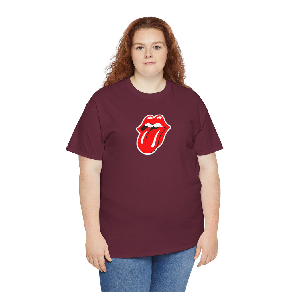 Rock Retro Red Tongue and Lips Graphic Tee