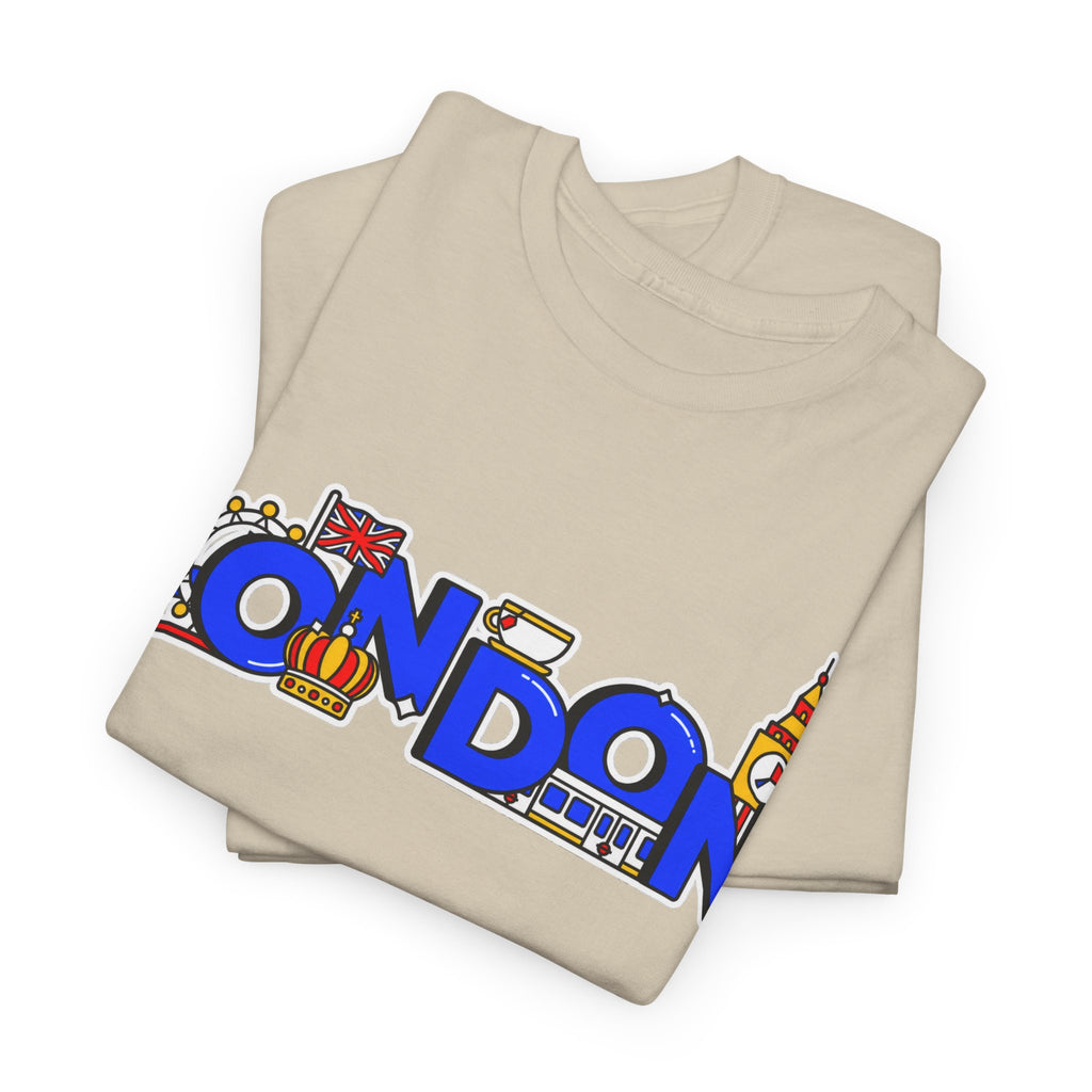 London Cityscape Tee — Illustrated London Landmarks Shirt