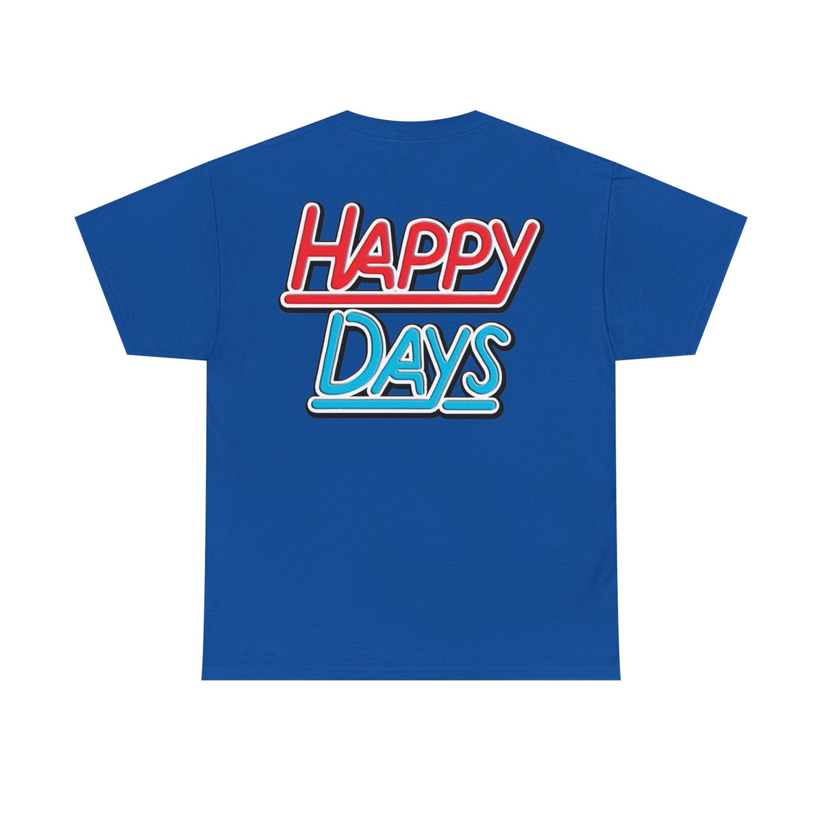 Happy Days Cast Caricature Tee — Retro 70s Sitcom Graphic T-Shirt