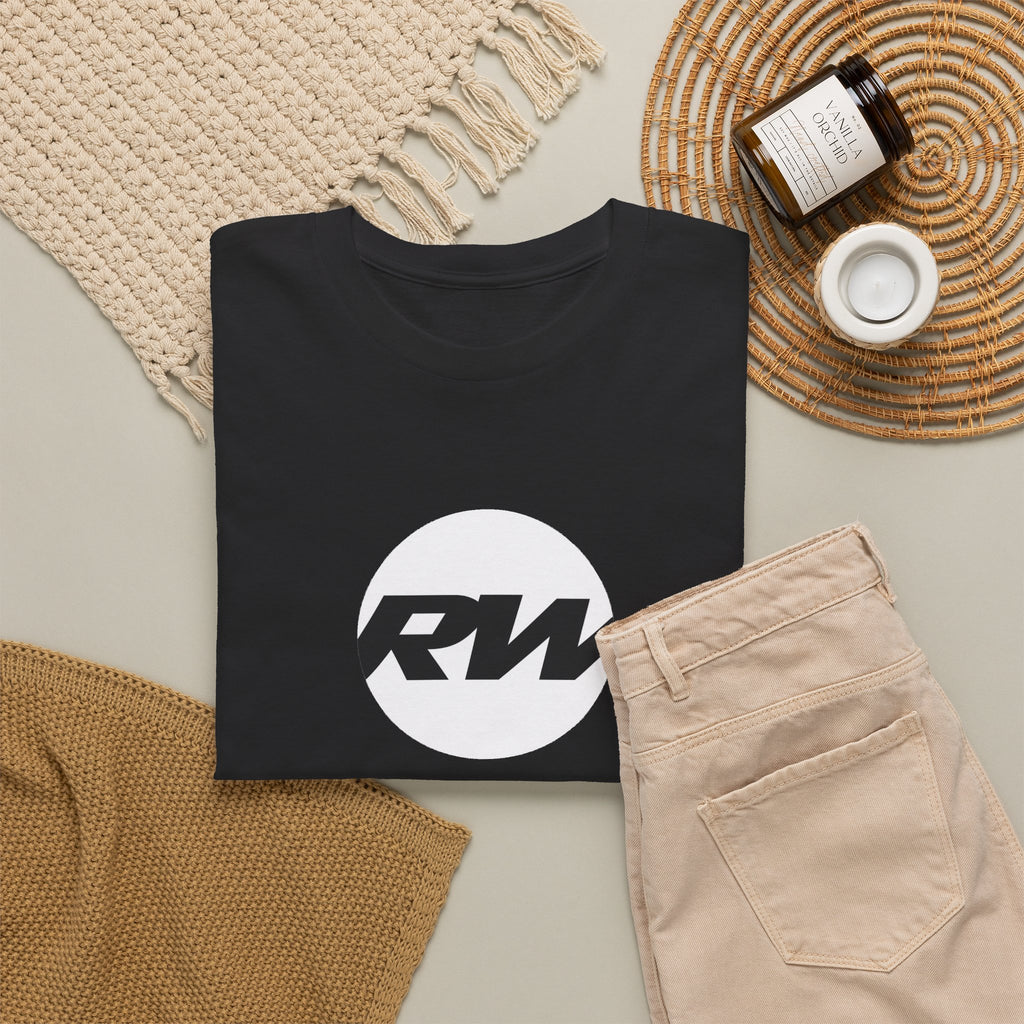 RW Logo T‑Shirt — Minimalist Retro Circle Graphic Tee