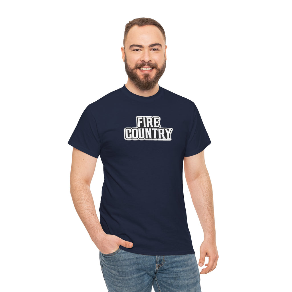 Fire Country Cotton T-Shirt — Bold Graphic Tee