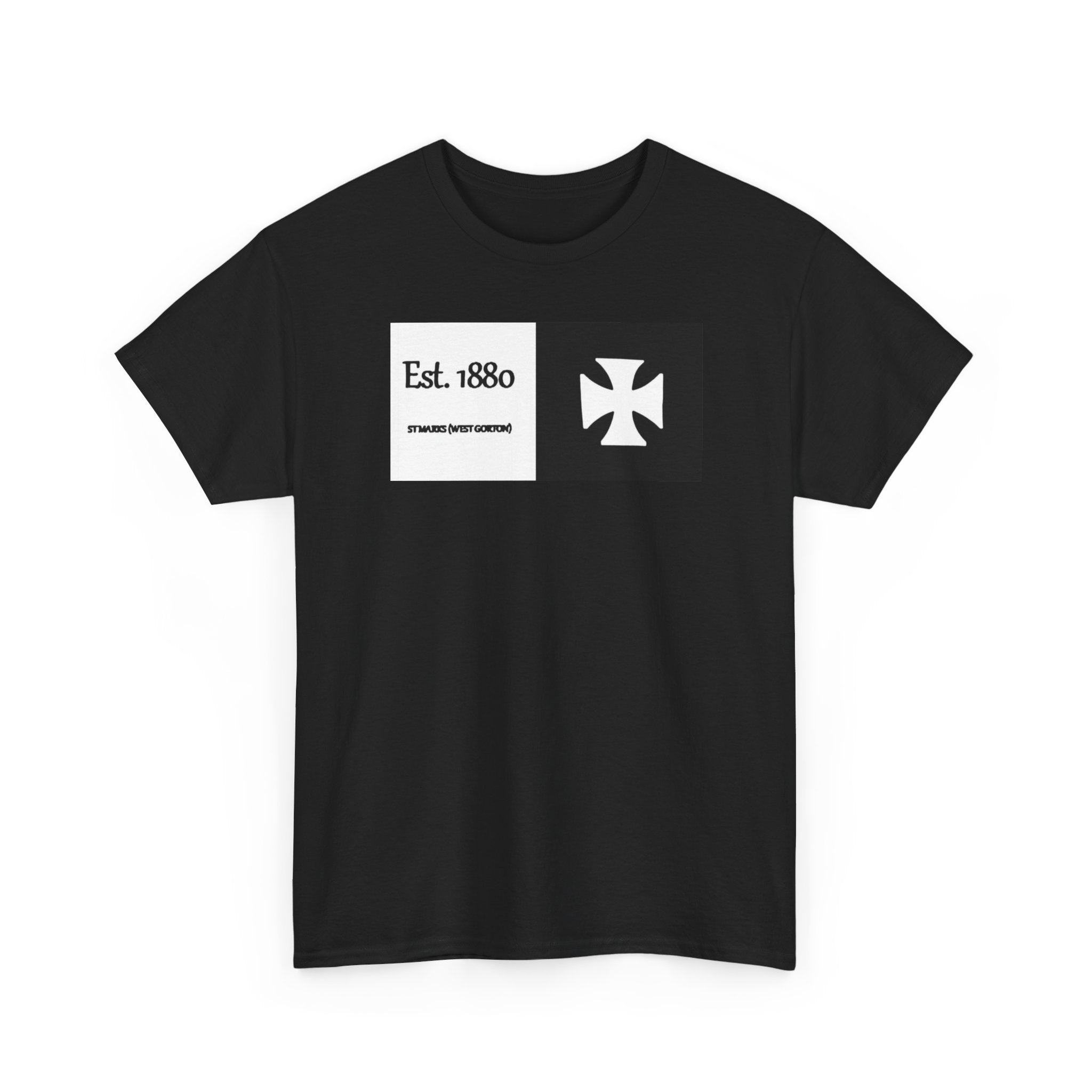 ST Mark's West Gorton (Manchester City) Est. 1880 Cross Logo T-Shirt