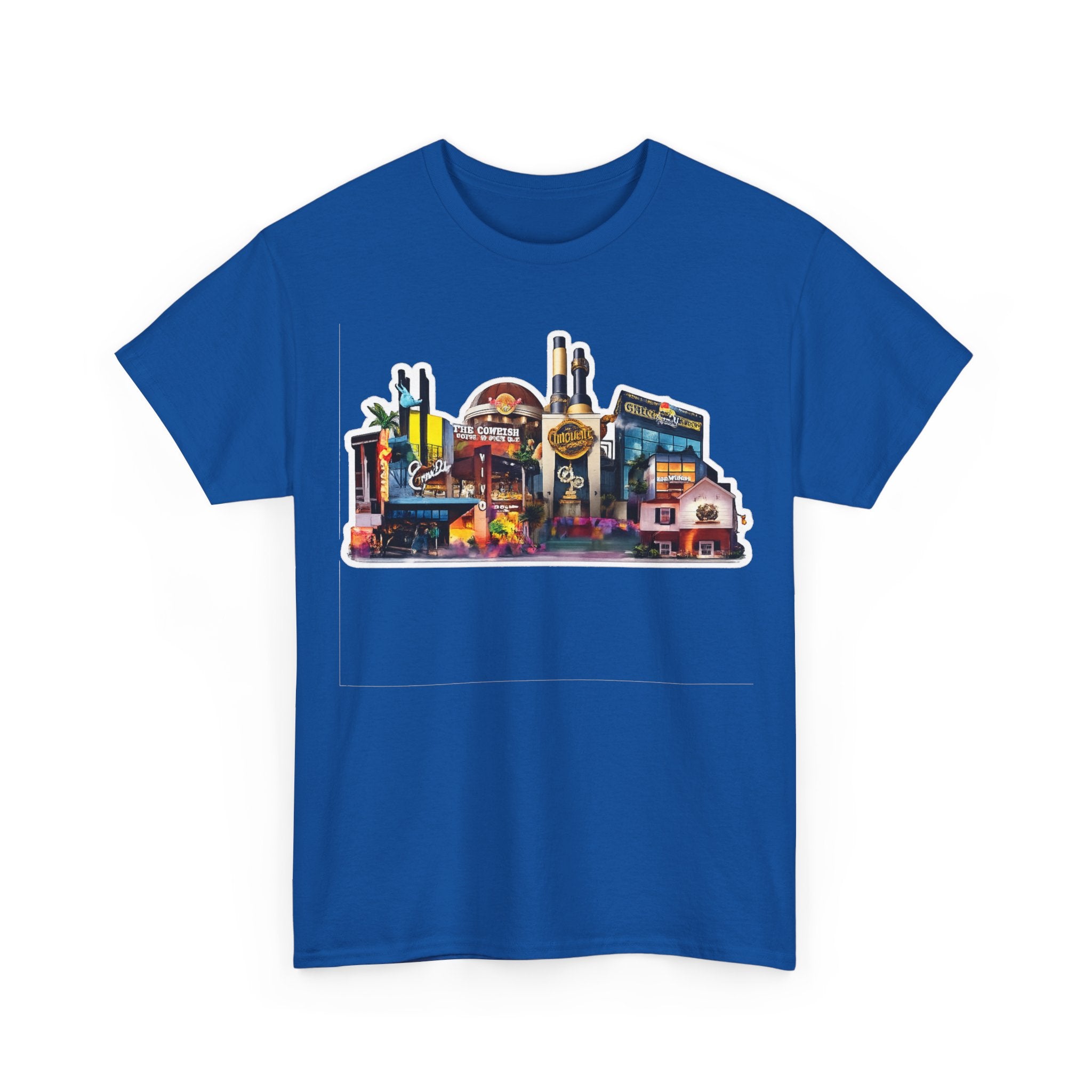 Universal Orlando Skyline T-Shirt — Neon Strip Casino Cityscape Tee