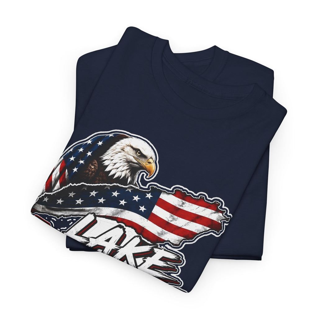 Lake America 2026 Eagle Flag Cotton T-Shirt