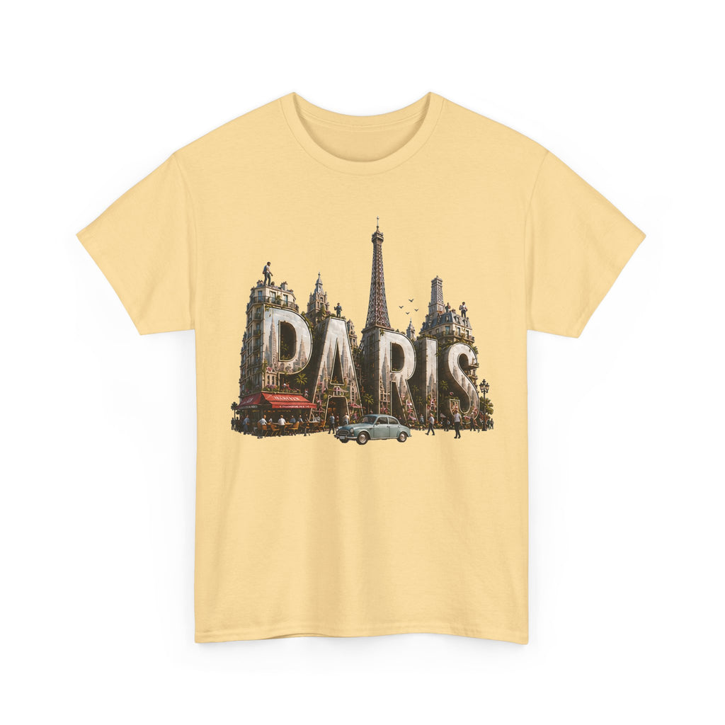 Paris Vintage Landmark T-Shirt — Eiffel Tower Retro Travel Tee