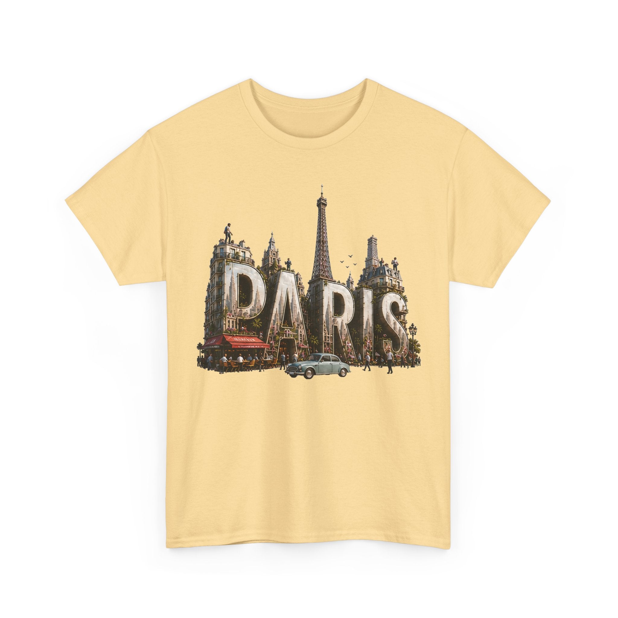 Paris Vintage Landmark T-Shirt — Eiffel Tower Retro Travel Tee