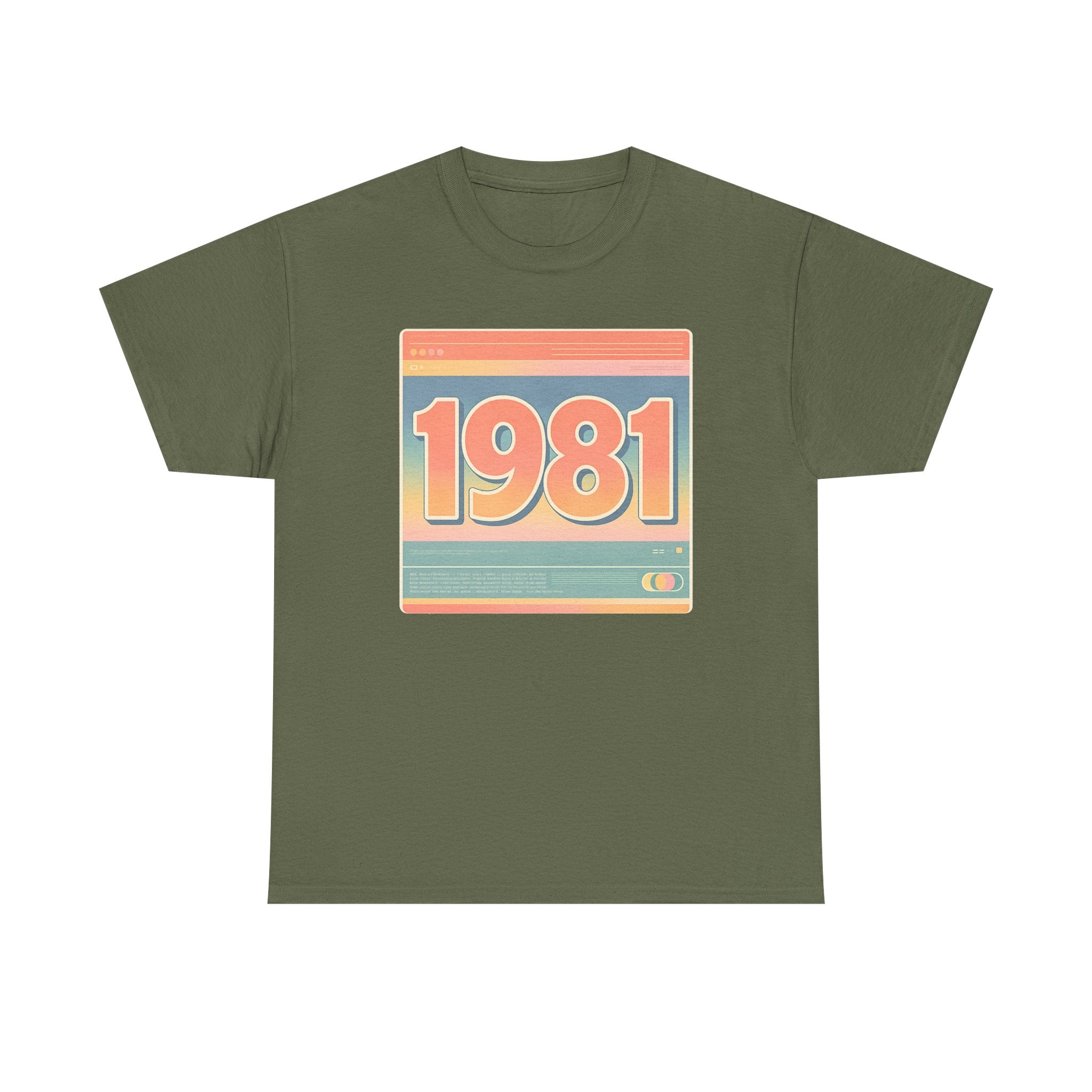 Vintage 1981 Retro Tee — 40th Birthday Gift Shirt