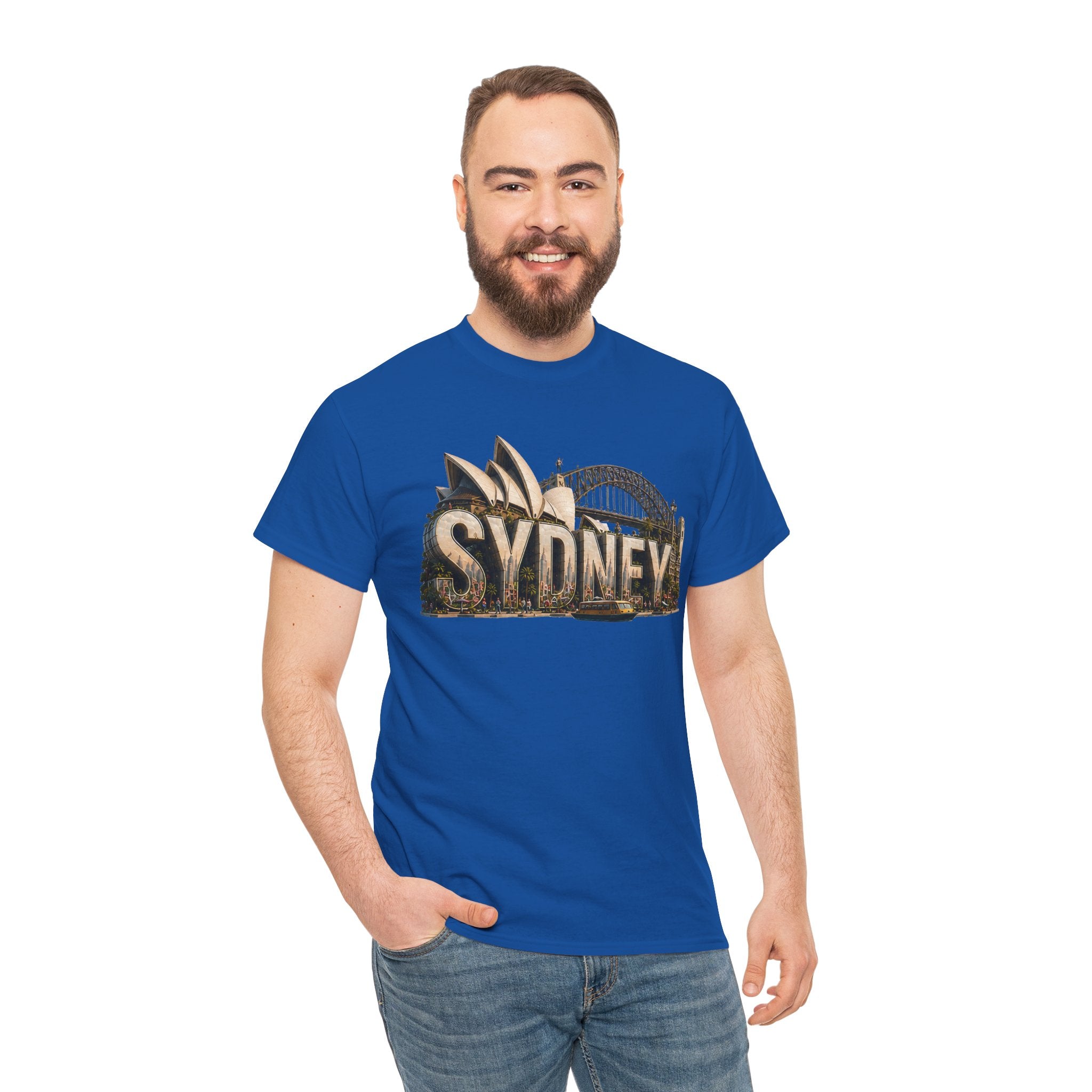 Sydney Landmark T‑Shirt — Vintage Sydney Opera House & Harbour Bridge Tee